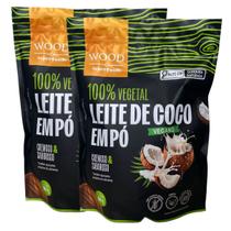 Kit 2 Leite de Coco em Pó 100 Vegetal Vegano Sem Lactose 907g Kit 2 Leite de Coco em Pó 100 Vegetal Vegano Sem Lactose 907g