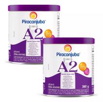 Kit 2 Leite Em Po A2 Integral Instantâneo 380g Piracanjuba Lata