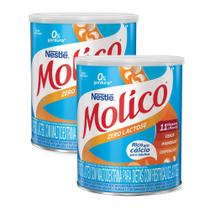 Kit 2 Leite em Pó Molico Zero Lactose Lata 260g