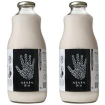 Kit 2 Leite Vegetal Orgânico de Arroz Tradicional 1L Adapa