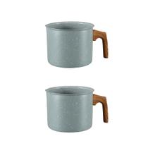 Kit 2 Leiteiras Ecoglide 1630ml Cada, Mármore Antiaderente Compatível com Todos os Fogões Kit 2 Leiteiras Ecoglide 1630ml Cada, Mármore Antiaderente Compatível com Todos os Fogões