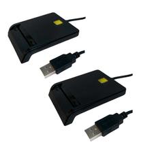 Kit 2 Leitores de Cartão Inteligente USB Certificado Digital XT2161 X-TRAD
