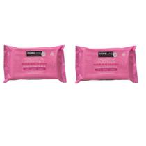 Kit 2 Lenço Facial Removedor de Make 40un com Água Micelar