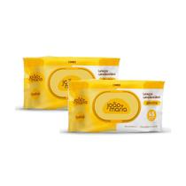 Kit 2 Lenço Umedecido com Fragrância João e Maria com 45 unidades