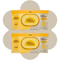 Kit 2 Lenço Umedecido João Maria Glicerina Higiene Aloe Vera