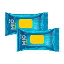 Kit 2 Lenço Umedecido Mió Baby Sem Fragrância com 96 Unidades