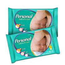 Kit 2 Lenço Umedecido Personal Baby 50 Unidades
