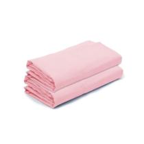 Kit 2 Lençóis de Elástico Avulso Mini Berço 40cm x 85cm x 10cm Rosa Arrumadinho Enxovais
