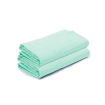 Kit 2 Lençóis de Elástico Avulso Mini Cama 70cm x 150cm x 15cm Verde Arrumadinho Enxovais