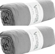 Kit 2 Lençóis de Malha Casal 30 cm de altura Venesa