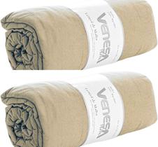 Kit 2 Lençóis de Malha Solteiro 20cm de Altura Venesa