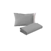 Kit 2 Lençóis Mini Berço e 2 Fronhas Malha 100% Algodão Cinza Arrumadinho Enxovais Kit 2 Lençóis Mini Berço e 2 Fronhas Malha 100% Algodão Cinza Arrumadinho Enxovais