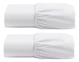 Kit 2 Lençol Cama Queen 400 Fios Micropercal Branco Kit 2 Lençol Cama Queen 400 Fios Micropercal Branco