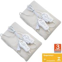 Kit 2 Lençol Térmico Queen 158x198cm Elétrico Luxo 10 Temperaturas - Sulterm Kit 2 Lençol Térmico Queen 158x198cm Elétrico Luxo 10 Temperaturas - Sulterm