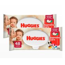 Kit 2 Lenços Huggies Hidratação e Nutrição Contra Assaduras 48 Unidades