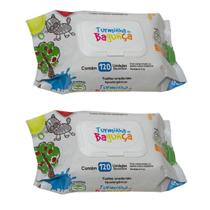 Kit 2 Lenços Umedecido Bebê Recém Nascido 240 Toalhas