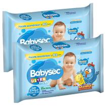Kit 2 Lenços Umedecidos Babysec Galinha Pintadinha Ultrafresh 92 unidades cada
