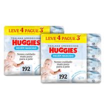Kit 2 - Lenços Umedecidos Huggies Recém-Nascido Sem Fragrância 4x48U Kit 2 - Lenços Umedecidos Huggies Recém-Nascido Sem Fragrância 4x48U