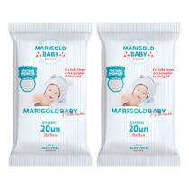 Kit 2 Lenços Umedecidos Marigold Pocket C/ 20un