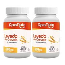 Kit 2 Levedo de Cerveja com 400 Comprimidos - Apisnutri