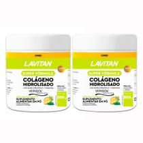 Kit 2 Levitan Cimed Colágeno Hidrolisado Sabor Abacaxi com Hortelã 300g