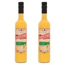 Kit 2 Licores de Milho Paratiense 500 ml Coquetéis Exótimos Cachaça Lembrancinha Presente Presenteável
