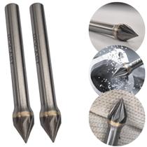 Kit 2 Lima Rotativa Cônica 60 Graus 8mm Metal Duro Alumínio Kit 2 Lima Rotativa Cônica 60 Graus 8mm Metal Duro Alumínio