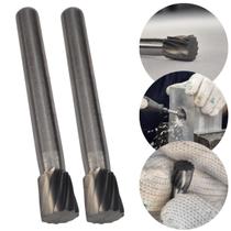 Kit 2 Lima Rotativa Cônica Invertida 8mm Metal Duro Alumínio