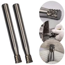 Kit 2 Lima Rotativa Cônica Invertida 8mm Metal Duro Ferro