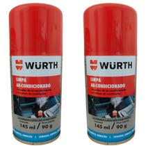 Kit 2 Limpa Ar Condicionado Higienizador Automotivo Wurth Carro Novo 145ml Kit 2 Limpa Ar Condicionado Higienizador Automotivo Wurth Carro Novo 145ml