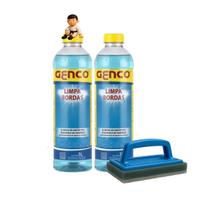 Kit 2 Limpa Borda Desengordurante 1l Genco + Esponja limpa tudo Leve Kit 2 Limpa Borda Desengordurante 1l Genco + Esponja limpa tudo Leve