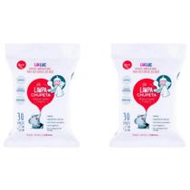 KIT 2 Limpa Chupeta lenços umedecidos Likluc higienizadores