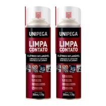 Kit 2 Limpa Contato Eletronico Eletrico 300ml Pc Pilha