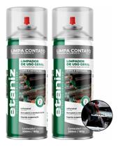 Kit 2 Limpa Contato Limpador Recupera Eletronico Pc 300ml