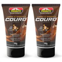 Kit 2 Limpa Couro Automotivo Proauto Hidrata e Revitaliza 150g