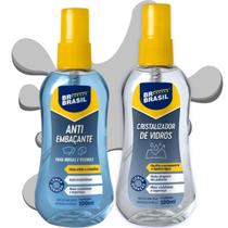 Kit 2 Limpa Cristalizador Anti Embaçante