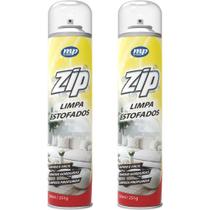 Kit 2 Limpa Estofados Higienização a Seco Zip Clean Limpeza Profunda 300ML Mundial Prime
