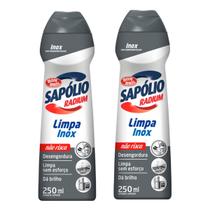 KIT 2 Limpa Inox Sapólio Radium Bombril 250 ml