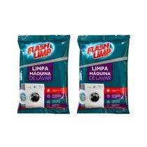 Kit 2 Limpa Maquina De Lavar Sache 80 Gramas Flash Limp