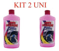 Kit 2 limpa plastico perola gel 500 ml