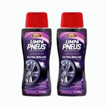 Kit 2 Limpa Pneus Classic Micro Partículas Pretinho Proauto