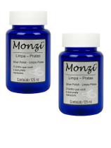 Kit 2 Limpa Prata 925 Monzi 125Ml Liquido Limpeza Jóia Kit 2 Limpa Prata 925 Monzi 125Ml Liquido Limpeza Jóia