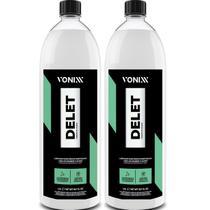 KIT 2 Limpador De Pneus Borrachas Plástico Delet 1,5l Vonixx