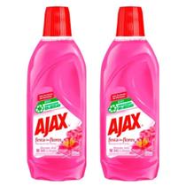 Kit 2 Limpador Diluível Ajax Festa Das Flores Bouquet De Flores 500ml Kit 2 Limpador Diluível Ajax Festa Das Flores Bouquet De Flores 500ml