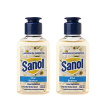 Kit 2 Limpador Perfumado Concentrado 120ml para Ambientes e Superfícies Uso Geral Multiuso Duradouro Perfume:Chá Branco Kit 2 Limpador Perfumado Concentrado 120ml para Ambientes e Superfícies Uso Geral Multiuso Duradouro Perfume:Chá Branco