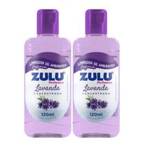 Kit 2 Limpador Perfumado de Ambientes Concentrado Lavanda Zulu 120ml