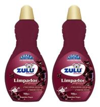 Kit 2 Limpador Perfumado Zulu Perfumes Orquídea Negra 500 ml (02 unidades)