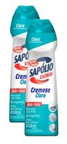 kit 2 Limpador Saponáceo Cremoso Com Cloro Sapólio 450ml kit 2 Limpador Saponáceo Cremoso Com Cloro Sapólio 450ml