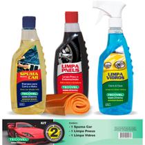 Kit 2 Limpeza Automotiva Premium Tecovel