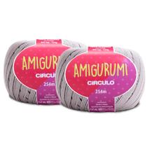 Kit 2 Linha Fio Amigurumi Circulo 100% Algodão Mercerizado - 254m/125g